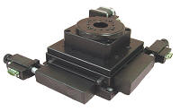 Stepper Motor Driven XY-Rotary Alignment Stage, Range of Travel, X-axis 100 mm, Y-axis 100 mm, Rotary-axis diameter 100 mm