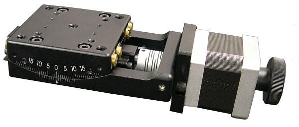 Stepper Motor Driven Goniometer Stage, Table Size 65x65 mm