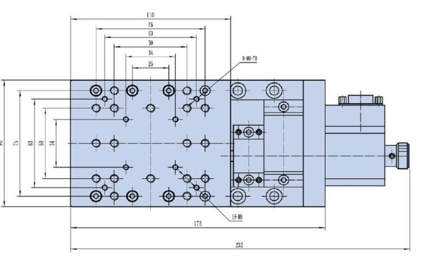 Stepper Motor Driven Single-axis Vertical Stage, Travel  : 50 mm