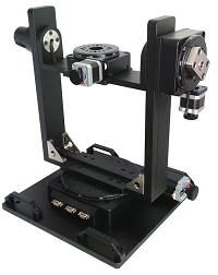 Motorized Three-axis Gimbal Mount, Azimuth, Elevation and Roll Axes (Yaw, Pitch and Roll Axes)