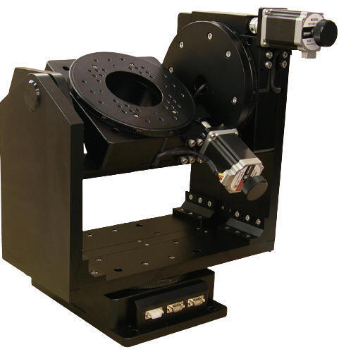 Stepper Motor Driven Three-axis Gimbal Mount, Azimuth, Elevation and Roll Axes (Yaw, Pitch and Roll Axes) 