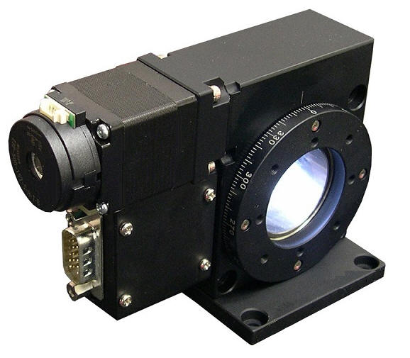 Hollow Core Motorized Vertical Rotation Stage, Stage Diameter: 2.322 in (59 mm) 