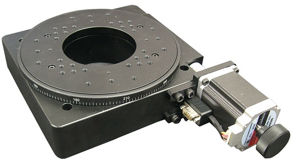 Hollow Core Motorized Rotation Stage, Stage Diameter: 7.874 in (200 mm)