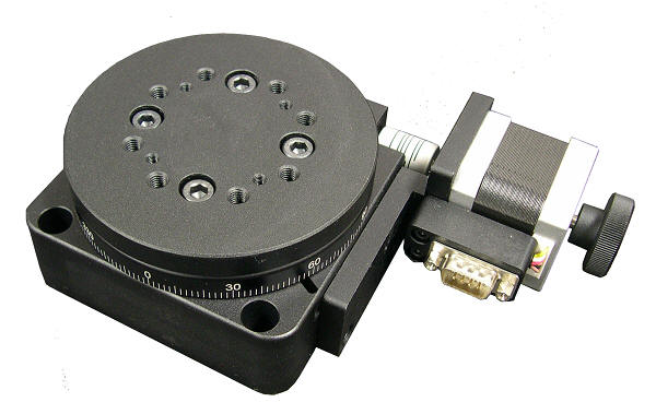 Solid Core Motorized Rotary Table, Stage Diameter: 100 mm (3.937 in) 