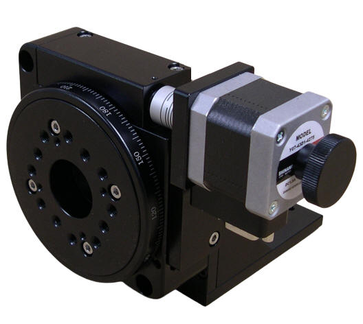 Hollow Core Motorized Vertical Rotary Stage, Stage Diameter: 100 mm (3.937 in)